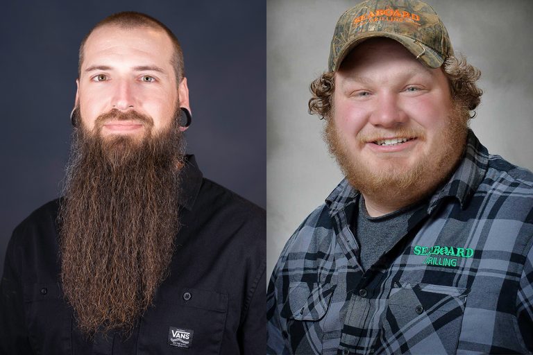 Professional headshot photos of Drillers Kevin Kenneson and Jarrett Sudyka.